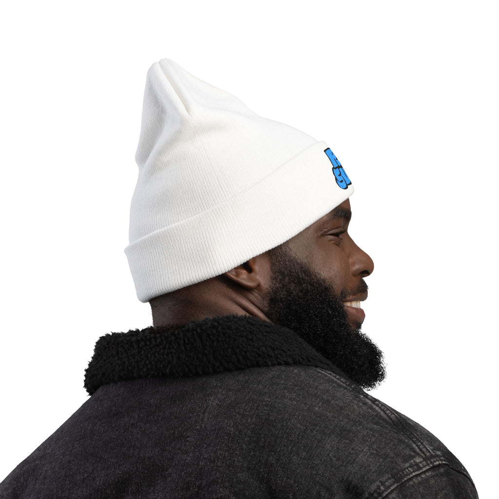 Embroidered Throw Up Beanie