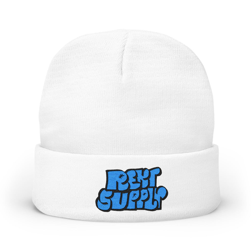 Embroidered Throw Up Beanie
