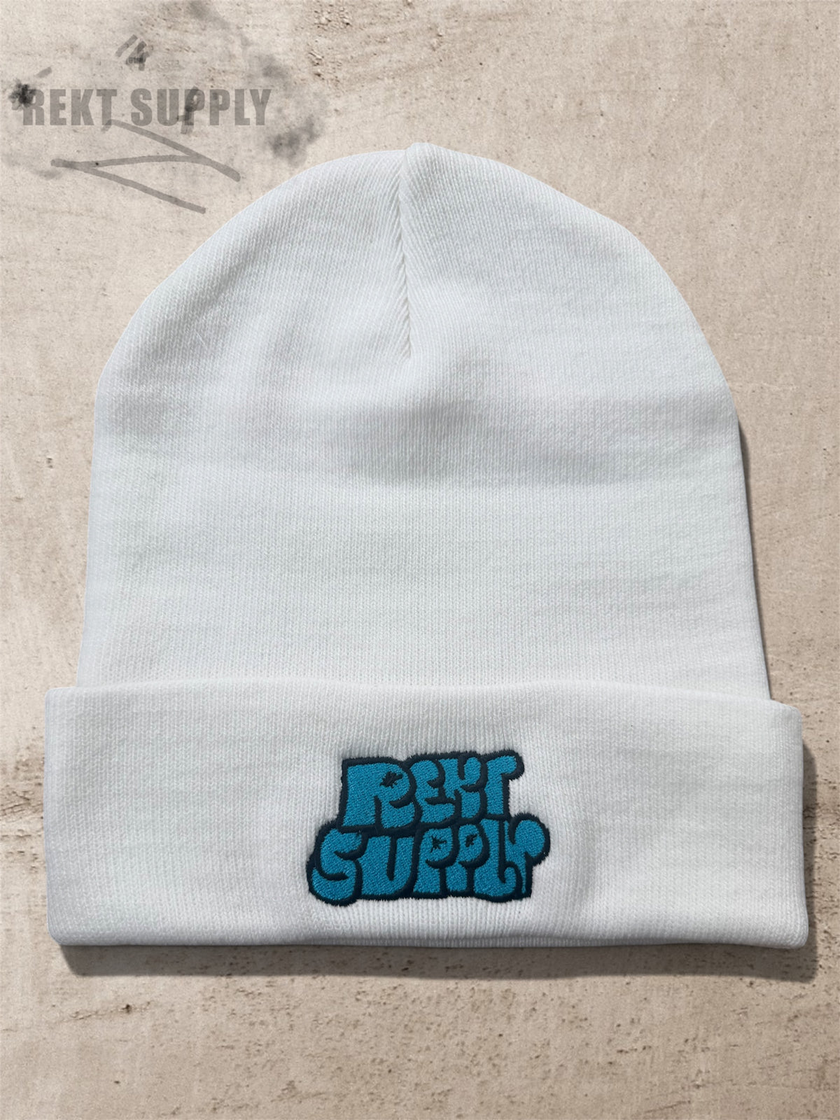 Embroidered Throw Up Beanie
