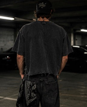 Boxy Cross Hatch Tee