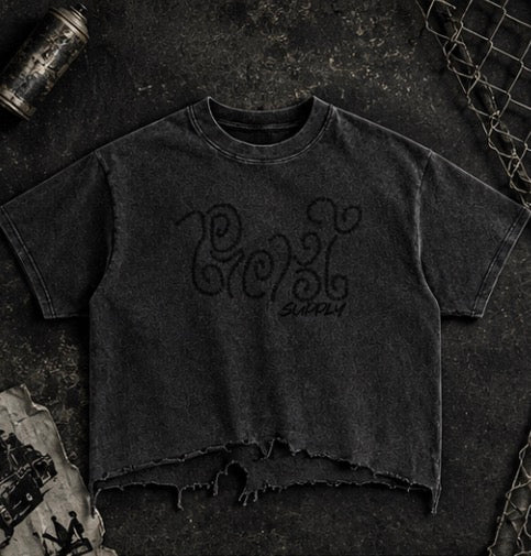 Boxy Cross Hatch Tee